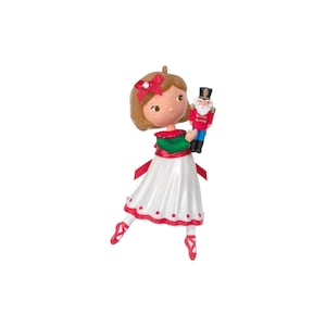 Clara (Nötknäpparen) Hallmark Keepsake julgransprydnad - QXC5621 + 80-90-tals vintage julgransprydnad NIB Nytt i låda