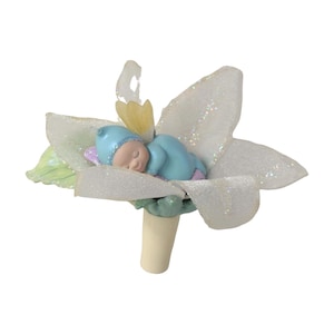 2002 Baby Floriella (Frostlight Faeries) VINTAGE Carlton Cards Christmas Tree Ornament - QP1673