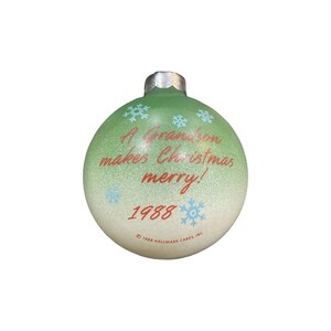 1988 Kleinzoon (bal) VINTAGE Hallmark Keepsake kerstboomornament - QX278-1 nieuw in doos