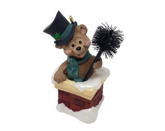 1999 All Sooted Up (Teddy Bear) VINTAGE Hallmark Keepsake Collectible Christmas Ornament - QX6837 New in Box