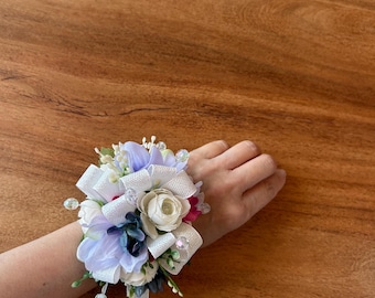 White Ranunculus Wrist Corsage