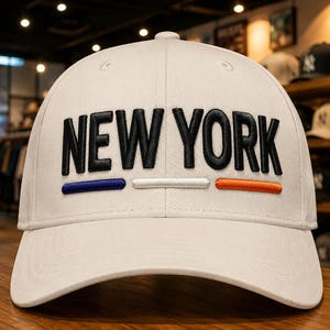NEW YORK 3D Puff Embroidery Design | Custom Patches Cap File | Hat Embroidery Dst Pes
