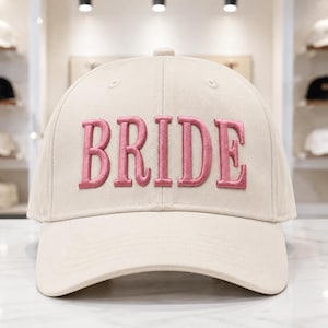 Design de bordado 3D em relevo para noiva | Apliques personalizados | Arquivo de bordado para boné | Dst Pes