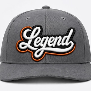 3D Puff Cap Embroidery Design | Sports Hat Embroidery File | DST PES JEF | 5.00x3.00"