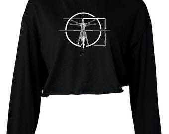 Top corto negro para mujer ANVTOMY Vitruvian