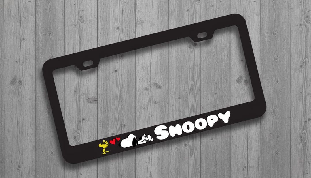 Snoopy License Plate Framenull