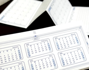 2027 Foldout Calendar Insert M5 67 A7 120 A6S A6 Personal Planner Refill Organizer