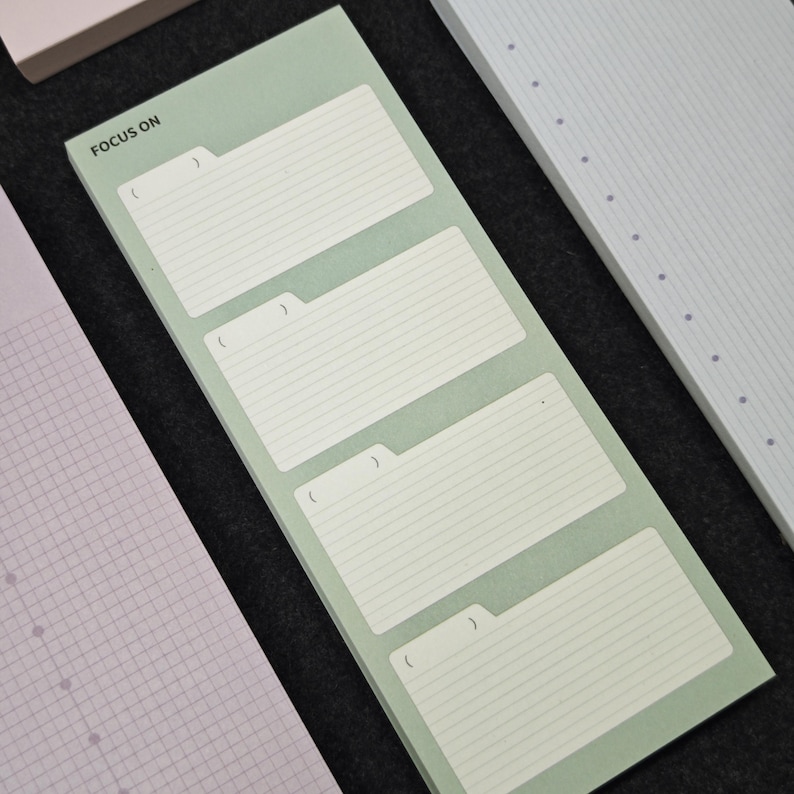 Minimalist Sticky Notes Pad Writable Memo Planner Daily Task List Paper ...