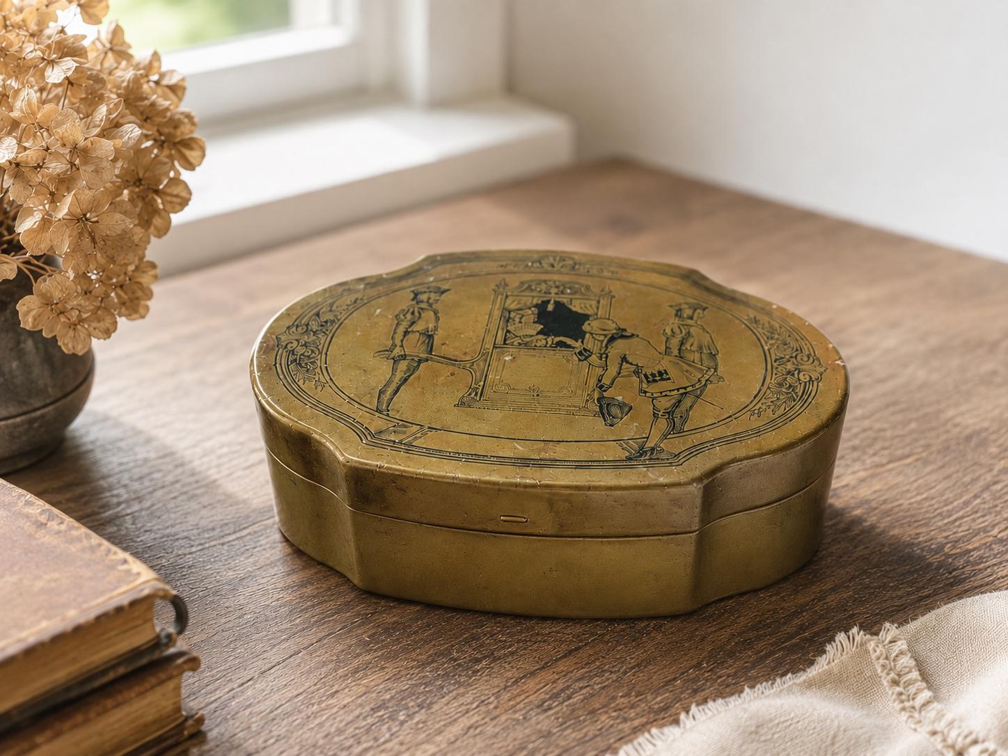 Antique Tin Box - Etsy
