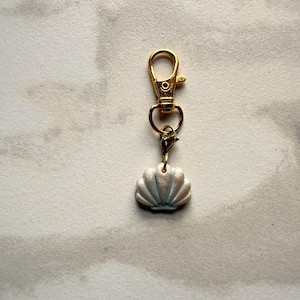 Handmade Polymer Clay Charms, Strawberry Lemon Seashell Starfish Flower, Bag Charms Keychain Accessories Bild 8