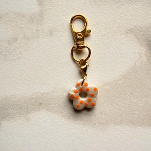 Handmade Polymer Clay Charms, Strawberry Lemon Seashell Starfish Flower, Bag Charms Keychain Accessories Bild 3