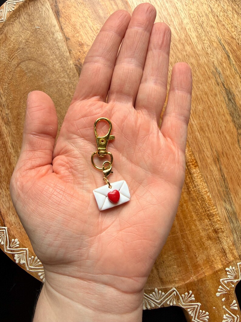 Handmade Polymer Clay Charms, Strawberry Lemon Seashell Starfish Flower, Bag Charms Keychain Accessories Bild 13