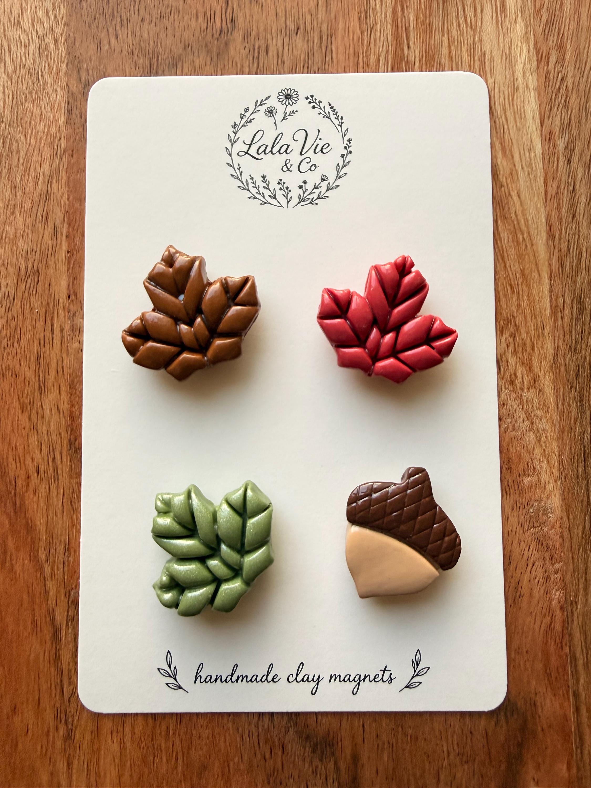 Clay Leaf Magnet - Etsy