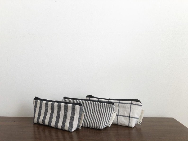 Black Stripes and Plaids Reusable Sandwich Bag Reusable | Etsy