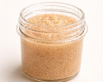 Exfoliante corporal de azúcar moreno / Exfoliante de coco y vainilla / Cuidado natural de la piel