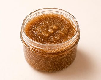 Exfoliante corporal de avena y azúcar moreno / Hidratante corporal exfoliante de vainilla