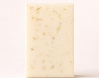 Jabón en barra de avena y vainilla / Aceite hidratante de almendras y coco para piel sensible