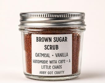 Brown Sugar Oatmeal Scrub | Vanilla Exfoliating Body Moisturizer
