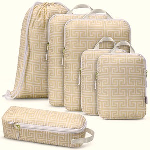 6PC Compression Packing Cubes – Luggage Organizer Set for Travel - Space Saver for Suitcase