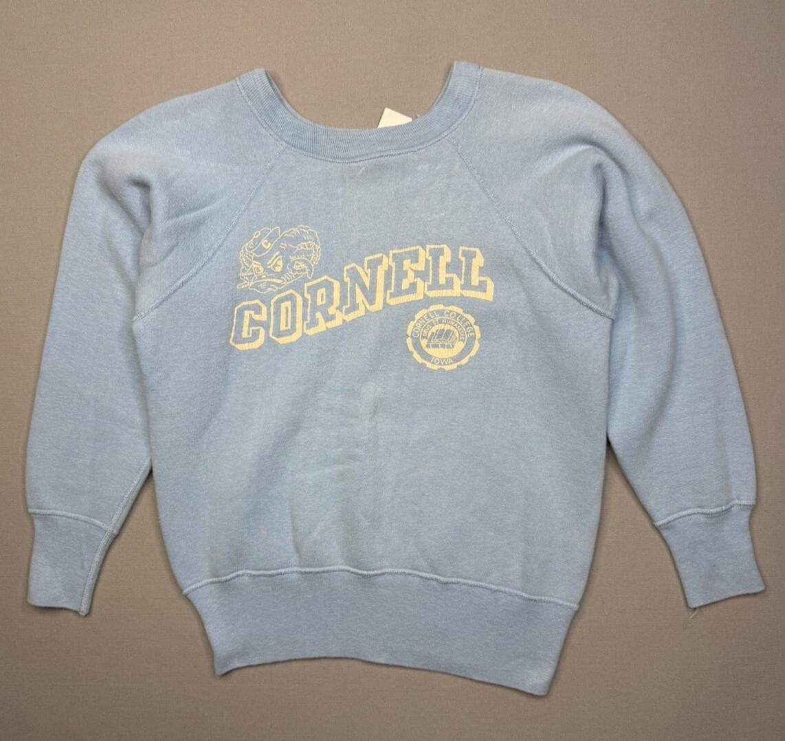 Vintage Flock Print Sweat - Etsy