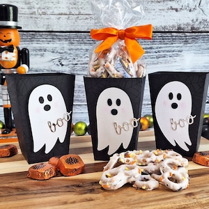 Cute Ghost Popcorn Box | Favor Box - Set of 6