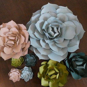 Paper Succulents | 4 sizes XL, L, M, S