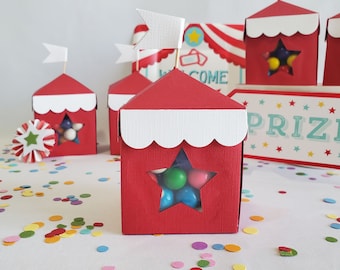 Circus Tent Cupcake Box | Party Favors – Set of 6