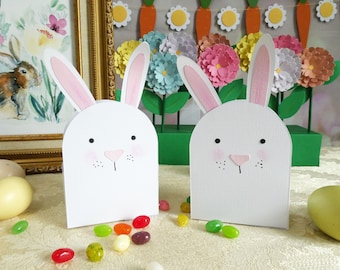 Bunny Favor Boxes | Treat Box | Snack Box – set of 4 and 8