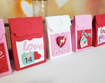 Little Valentine Treat Bags | Party Favor – set of 6