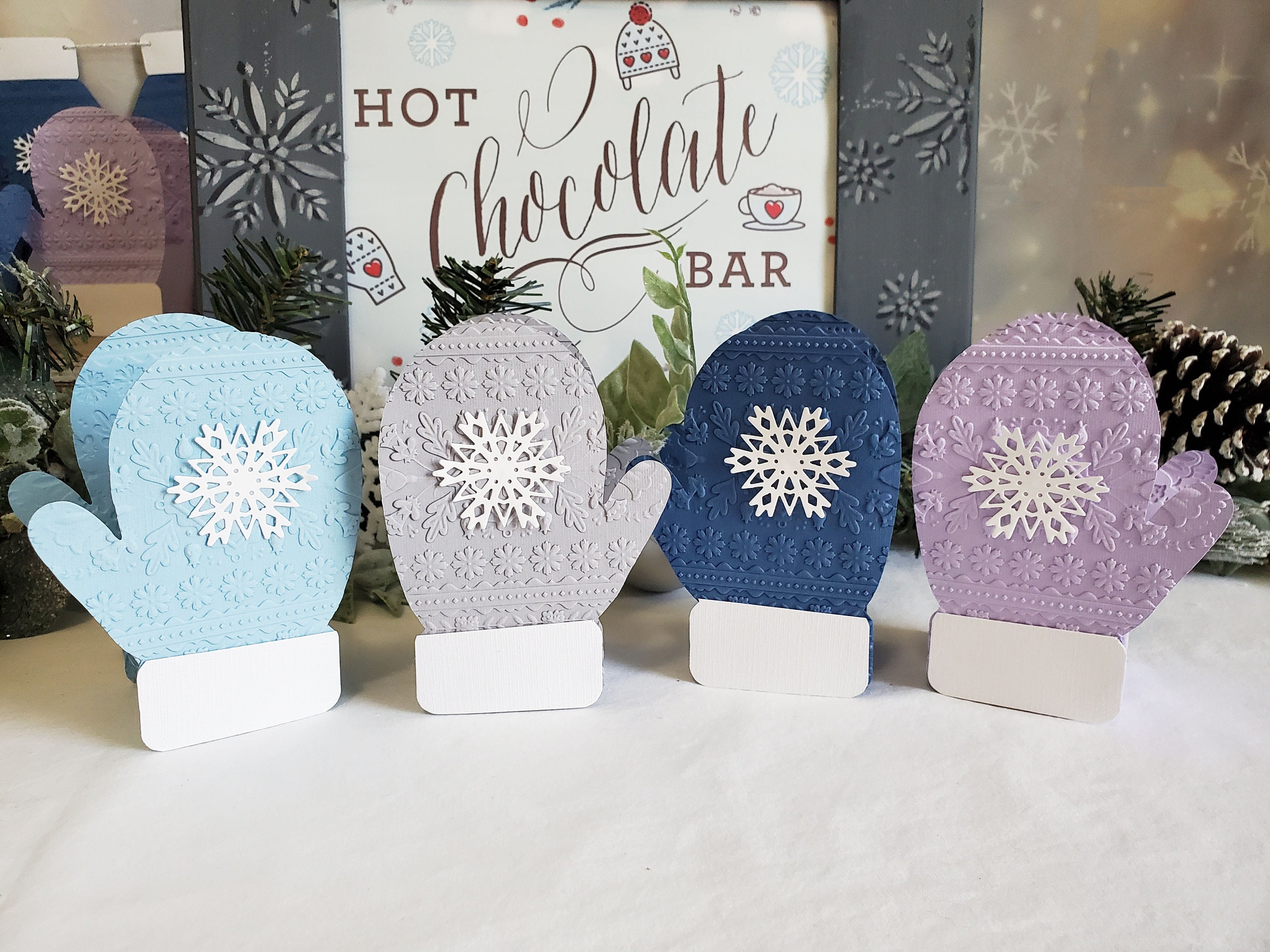 Snowflake Mitten Party Favor Gift Box Snack Box Set of 8 | Etsy