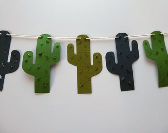 Cactus Printable Banner Bunting Garland Cutouts for a Picnic - Etsy