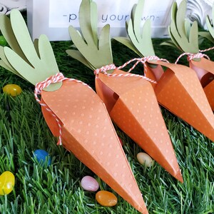 Carrot Box Gift Box Party Favor set of 8 image 3