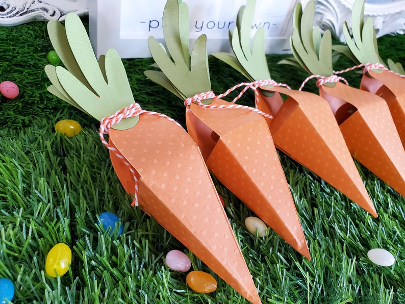 Carrot Box Gift Box Party Favor set of 8 image 3