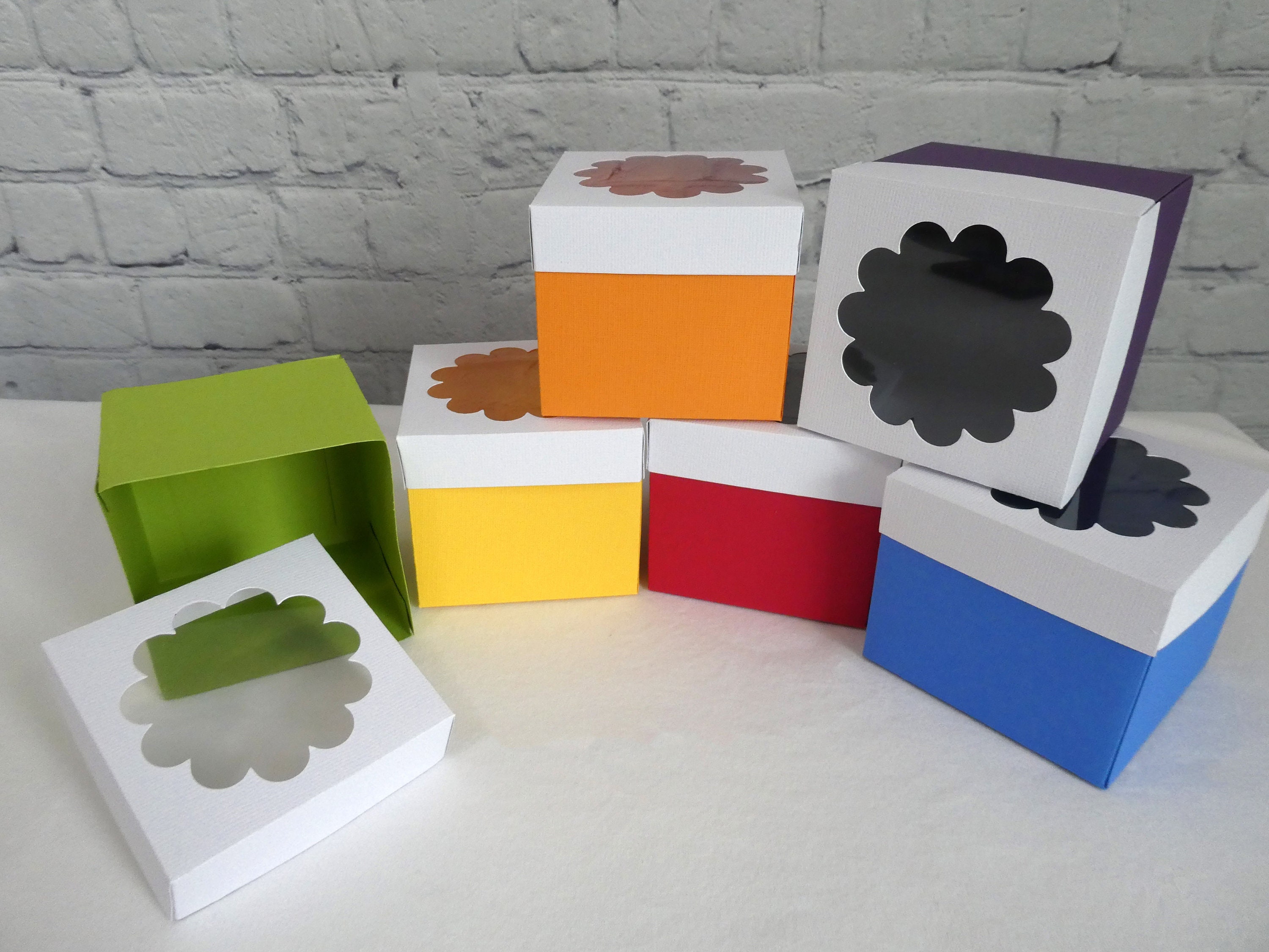 Cupcake Boxes Favor Box Gift Box Set of 6 Etsy Australia