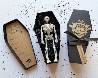 Coffin Invitations or Party Favors | Gift Box – Set of 6
