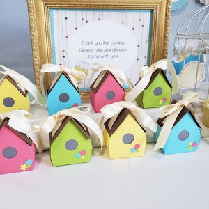 Birdhouse | Party Favors | Gift Box – Set of 8