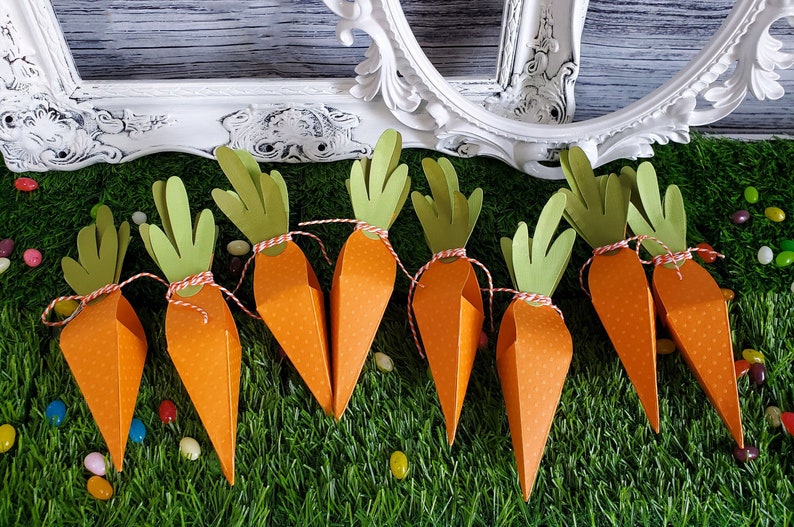 Carrot Box Gift Box Party Favor set of 8 image 2