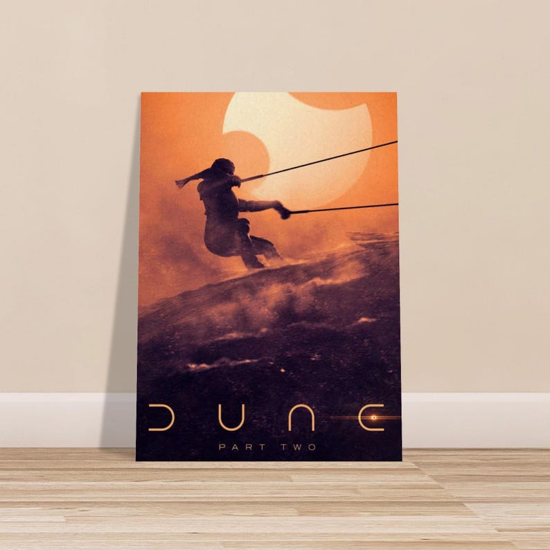 Dune Part Two Movie Poster, Sci-fi Arrakis Landscape Wall Art Print - Etsy