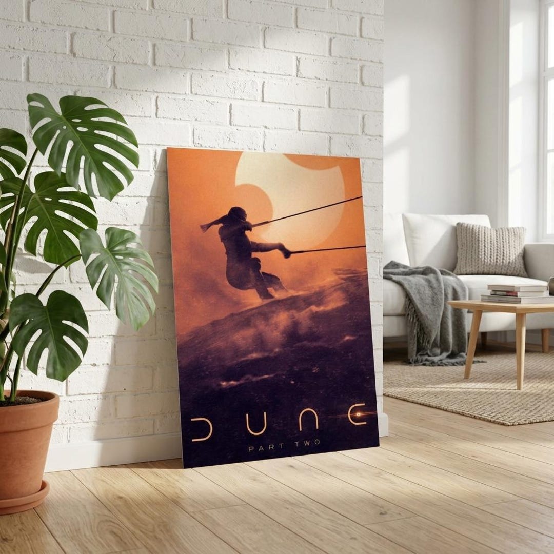 Dune Part Two Movie Poster, Sci-fi Arrakis Landscape Wall Art Print - Etsy