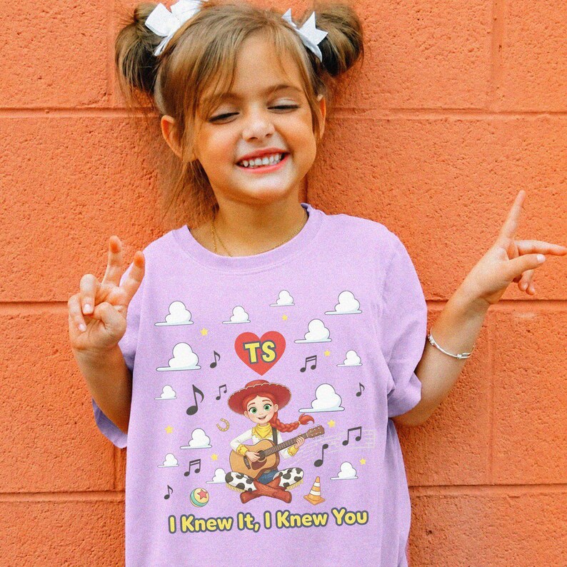 TS Jessi I Knew It, I Knew You Shirt, Tay Story 13 Cloud Shirt, Gift For Music Fan, Retro Cowgirl Guitar Graphic Tee image 2