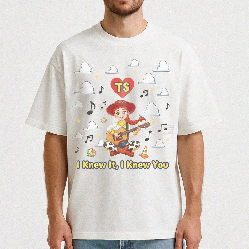 TS Jessi I Knew It, I Knew You Shirt, Tay Story 13 Cloud Shirt, Gift For Music Fan, Retro Cowgirl Guitar Graphic Tee image 10