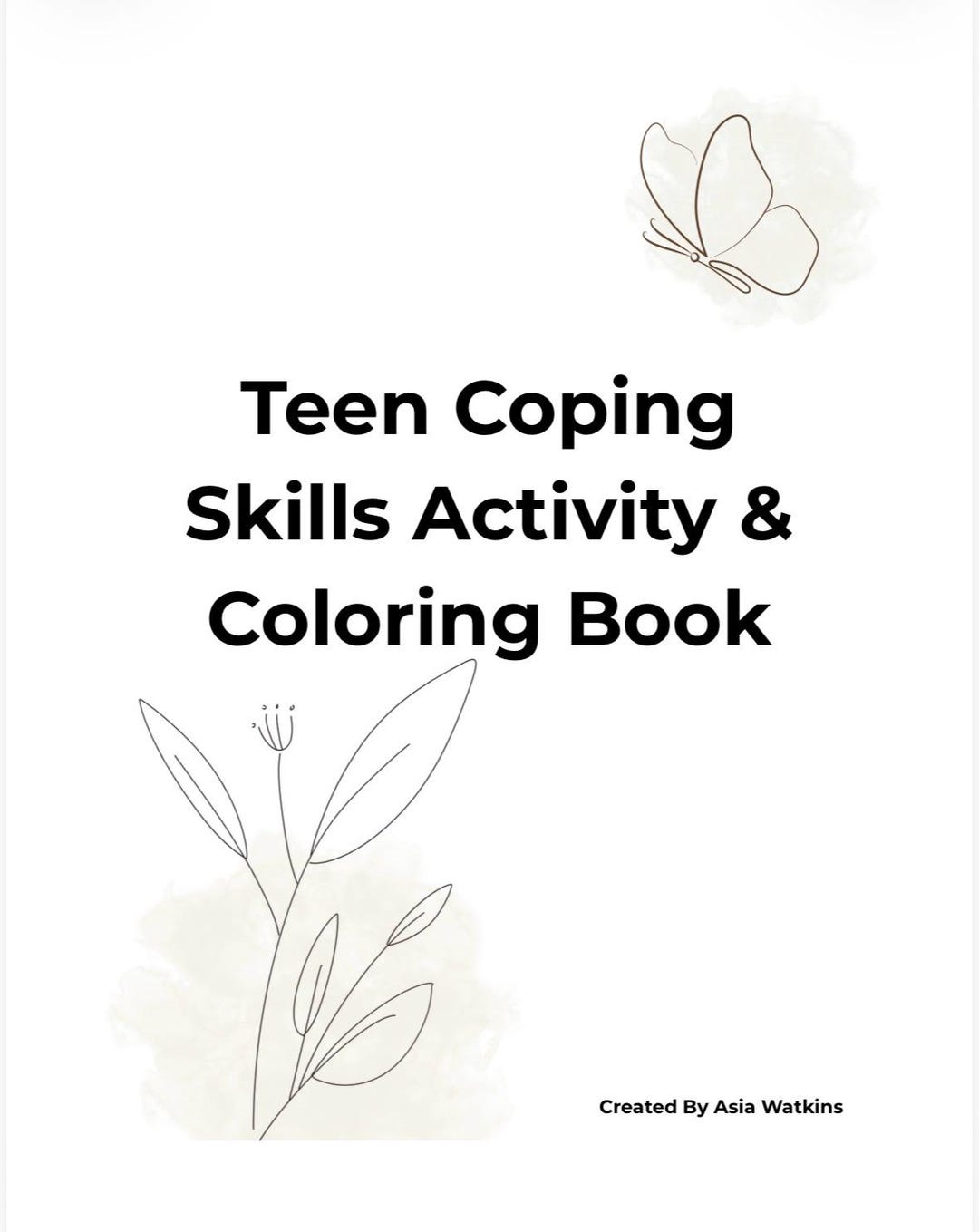 Teen Coping Skills Activity and Coloring Book - Etsy