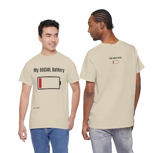 My Social Battery Tee | Low Power Mode Graphic T-Shirt