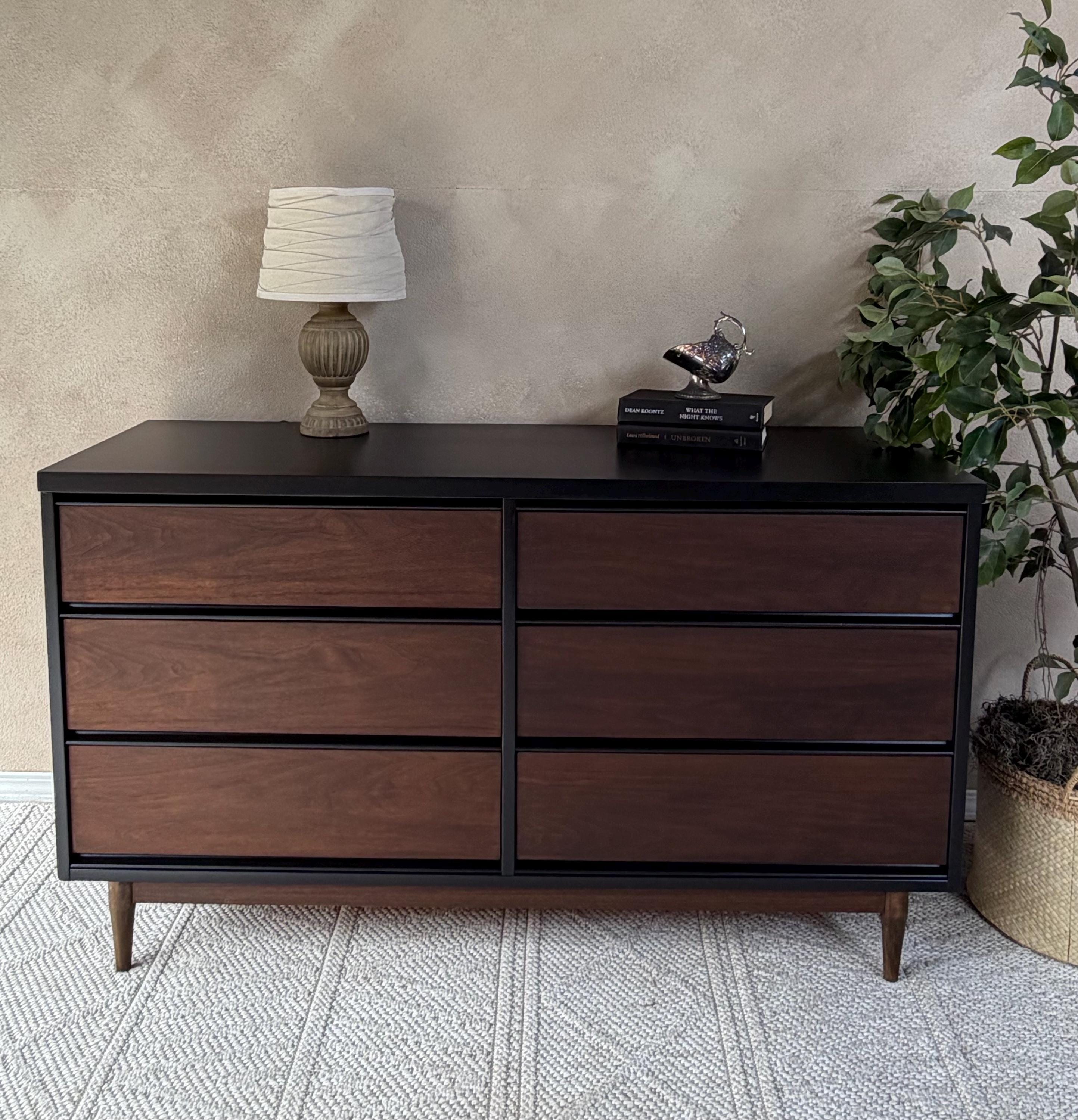 Black Walnut Bedroom Dresser - Etsy