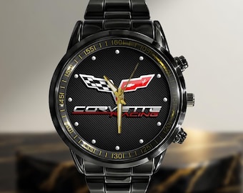 Luxury Wrist watch - Men's Racing Theme Watch - Custom Engraving Gift