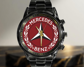 Car Logo Watch, Mercedes Benz Inspired Automotive Timepiece