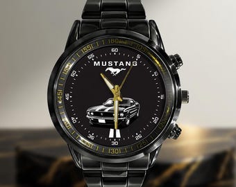 Stylish Sports Car Theme Watch - Sports Car Mustang Inspired Desig