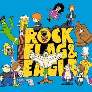 Rock, Flagge & Adler--Kunstdruck 8 x 10