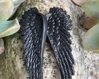 Wings Black Angel Wings Hair Clips,Handmade Hair Clips Boho Wings,Feathers,Hair Barrettes,angel Wings Black Hair Clips Black Angels Wings