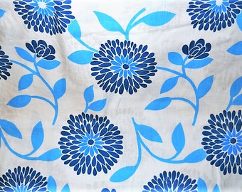 Apparel Fabric, Home Decor Fabric, Blue Flowers Fabric, Craft/Diy Fabric, Decorative Fabric, Curtain Fabric Yardage, Fabric By The Yard